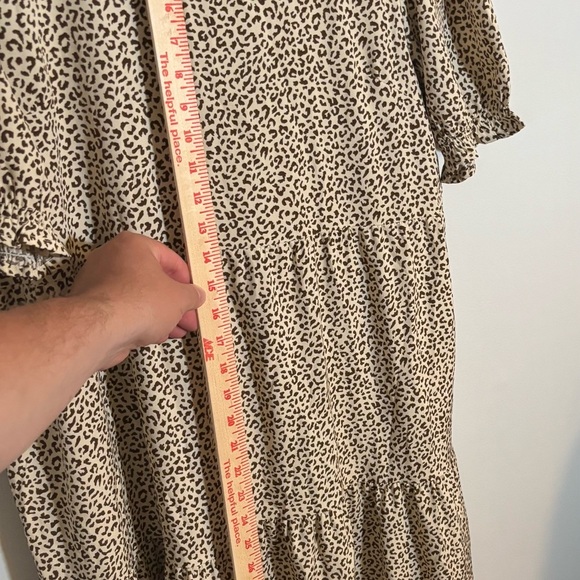 PrettyGarden Leopard Print Tiered Midi Dress – Size Large - Picture 10 of 10